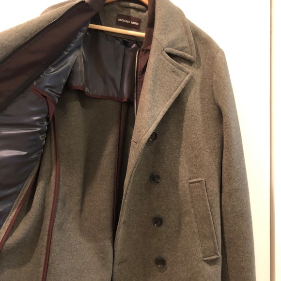 Michael Kors Gray Peacoat - Picture 8 of 9